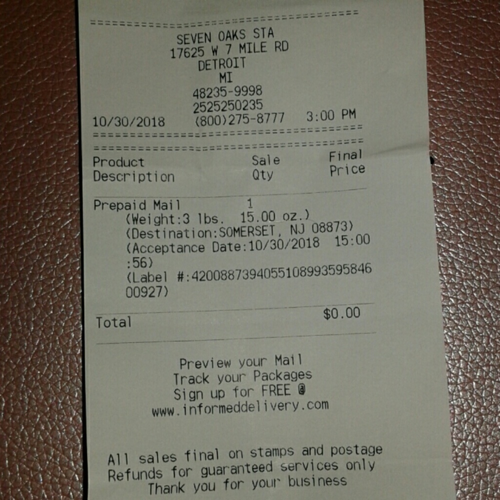 Receipt